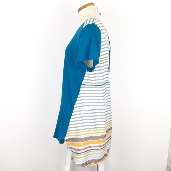 Soft Surroundings | Tunic Top in Stripe High Low - Picture 5 of 11
